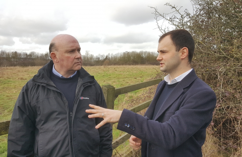 Luke and Tim at the proposed Buckover site
