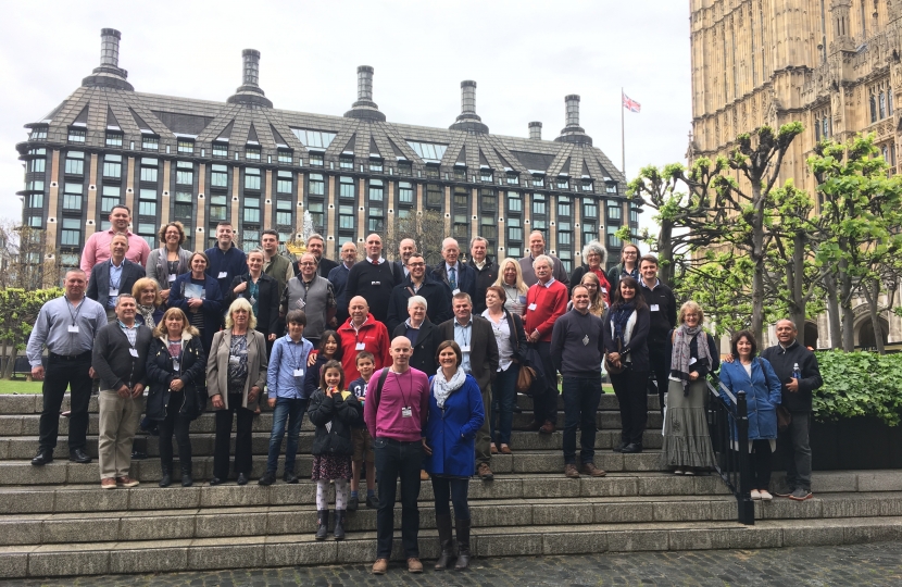 Residents of Falfield at Parliament