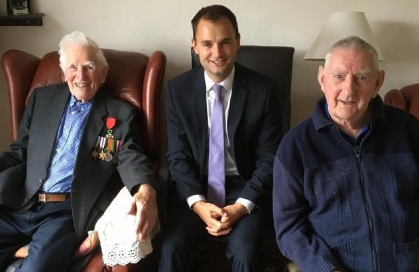 Luke Hall MP with the Veterans