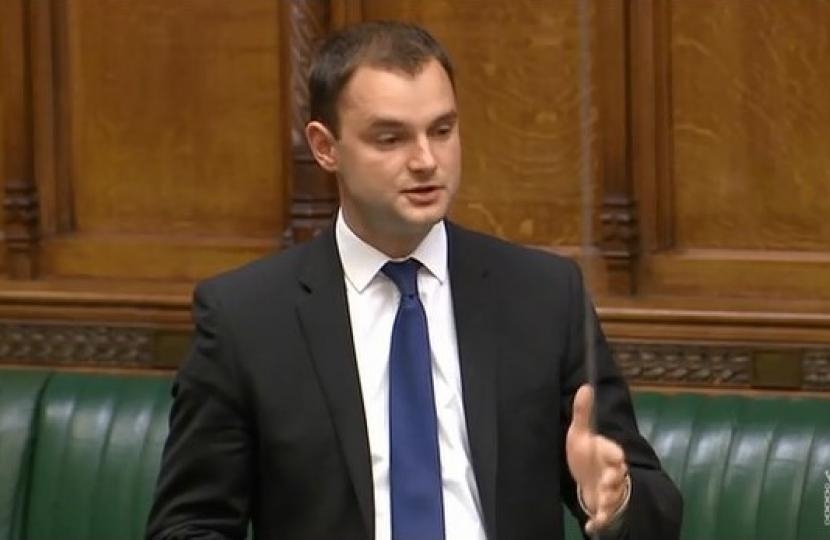 Luke speaking at the House of Commons