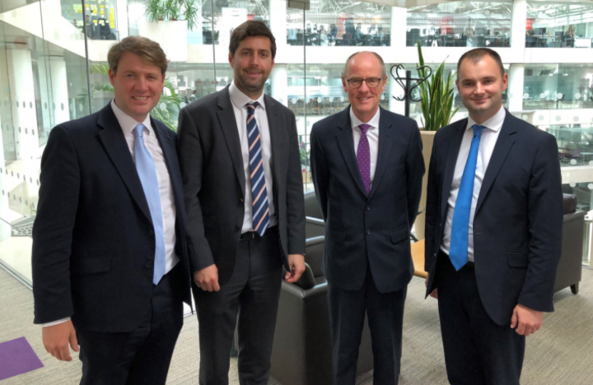 Luke Hall MP, Chris Skidmore MP and Toby Savage meeting with Nick Gibb the schools minister