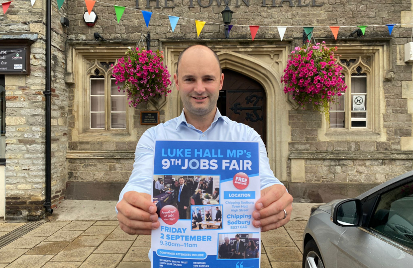 Luke Hall MP 9th Jobs Fair