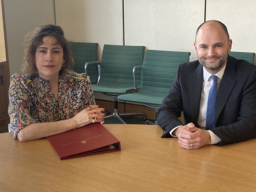 Thornbury and Yate MP, Luke Hall with Financial Secretary to the Treasury, Victoria Atkins